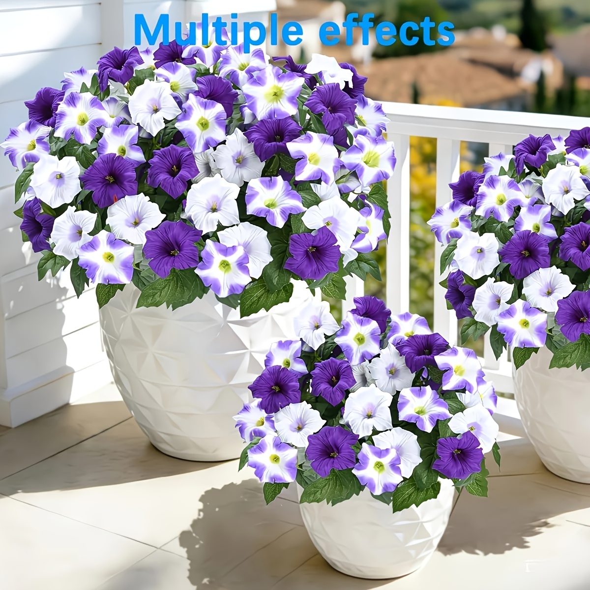 Dried Flower Bunch - 4 باقات من زهور النوريجلاوري الاصطناعية،