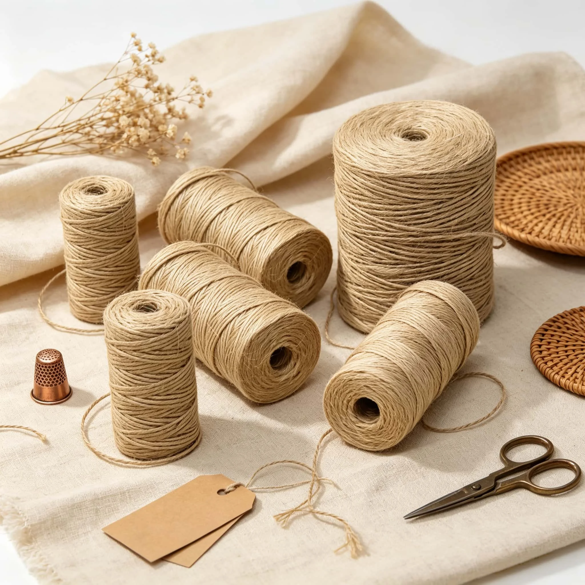 خيط الجوت الطبيعي 1 مم 2 مم 10 - مراجعة Natural Florist Supply وسعره