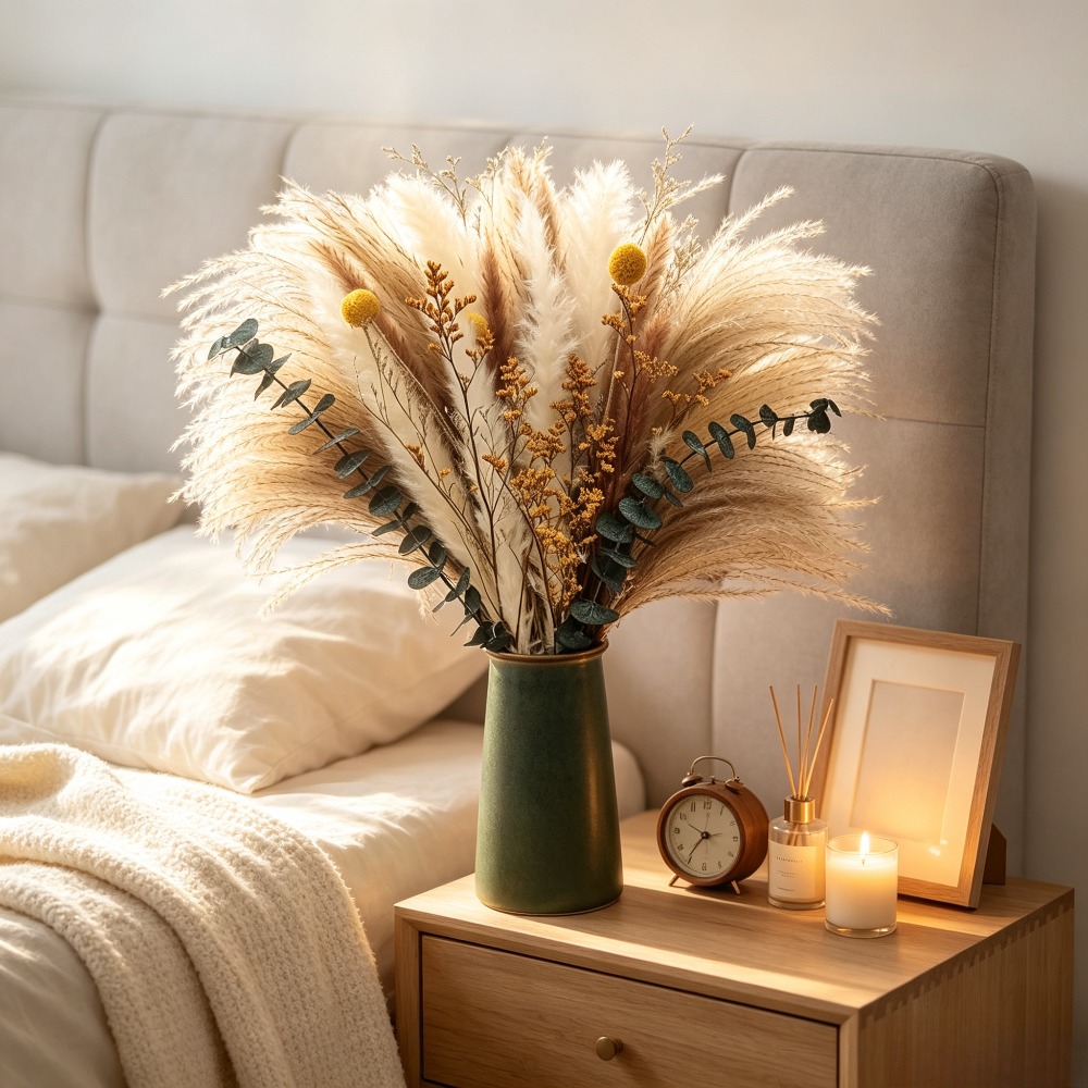 باقة زهور مجففة، باقة زهور ريف - مراجعة Dried Flower Bunch وسعره