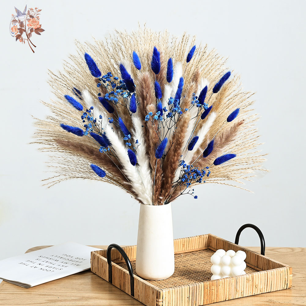 70 الجذعية الأزرق رقيق أرنب ذي - مراجعة Dried Flower Bunch وسعره