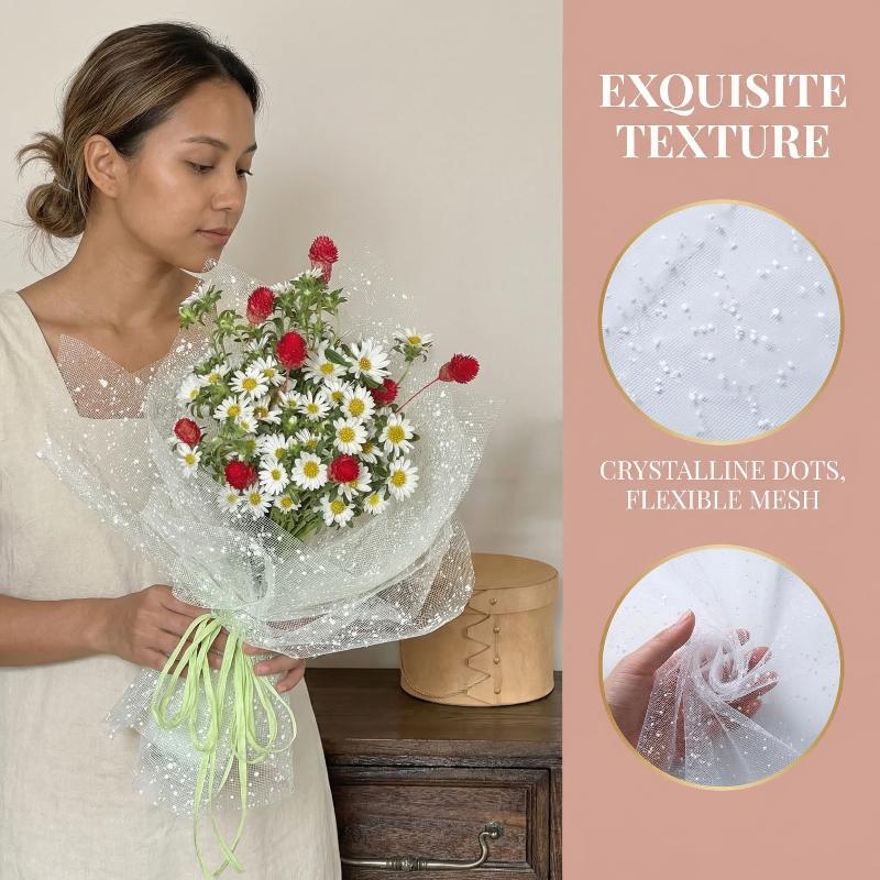 ورق شبكي لتغليف الزهور على شكل - مراجعة Florist Supply Paper وسعره