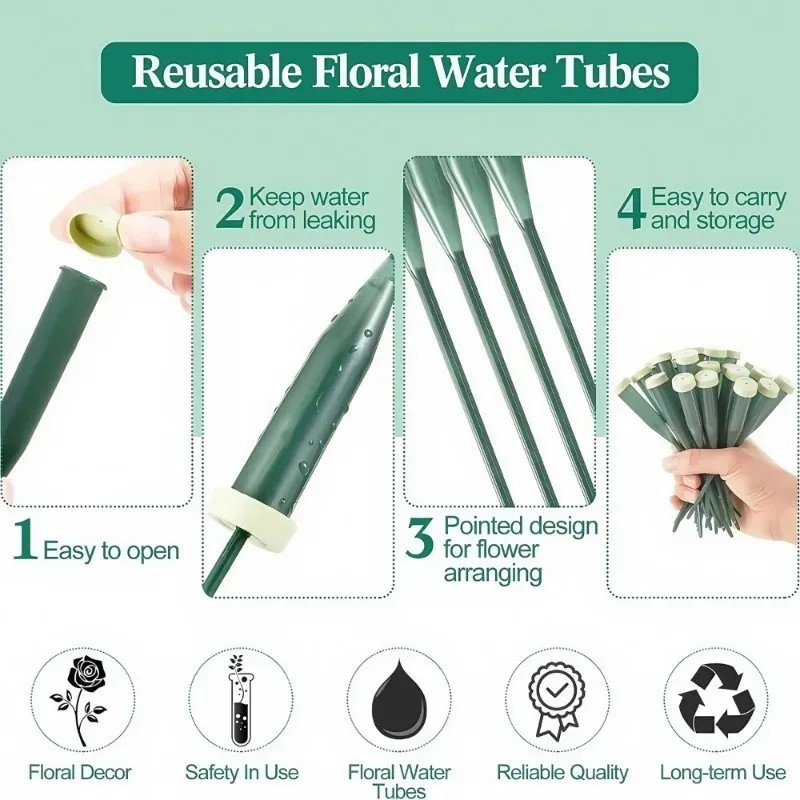 أنابيب مائية للزهور عالية الجو - مراجعة Quality Florist Supply وسعره