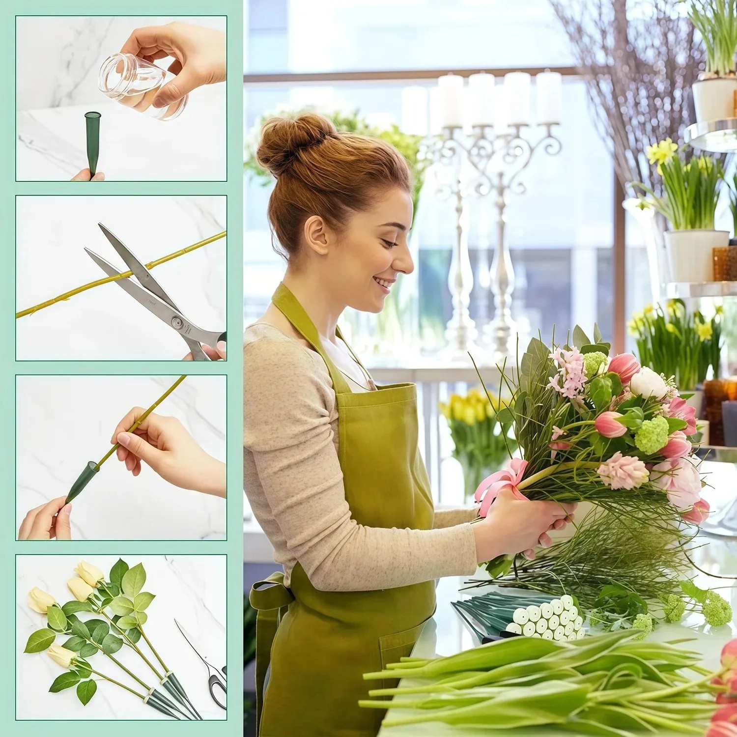 أنابيب مائية للزهور عالية الجو - مراجعة Quality Florist Supply وسعره