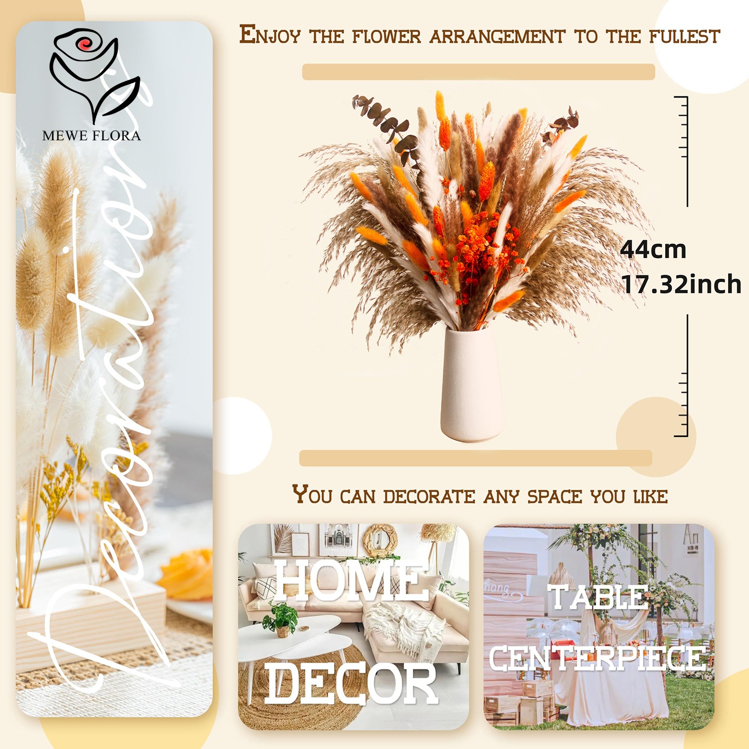 الزهور الطبيعية المجففة بامباس - مراجعة Eucalyptus Preserved وسعره