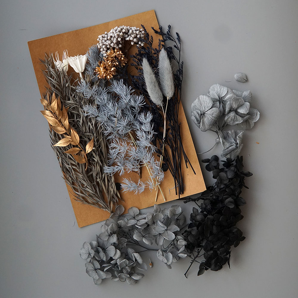 1 حزمة النباتات الاصطناعية الم - مراجعة Dried Flower Bunch وسعره
